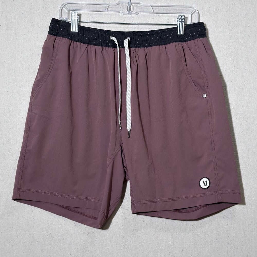 Vuori Kore Shorts Mens XL Purple Athletic Gym Training Lined V302 Activewear
